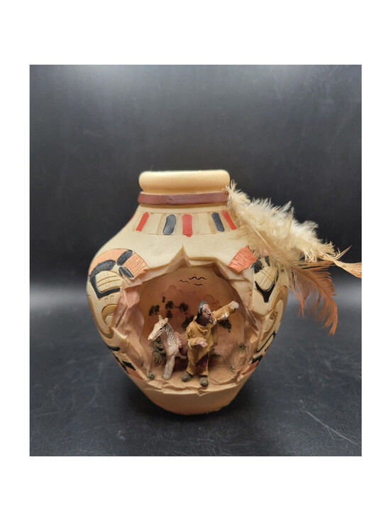 Other - Southwestern Reflections Vase 4.5" Native American Horse